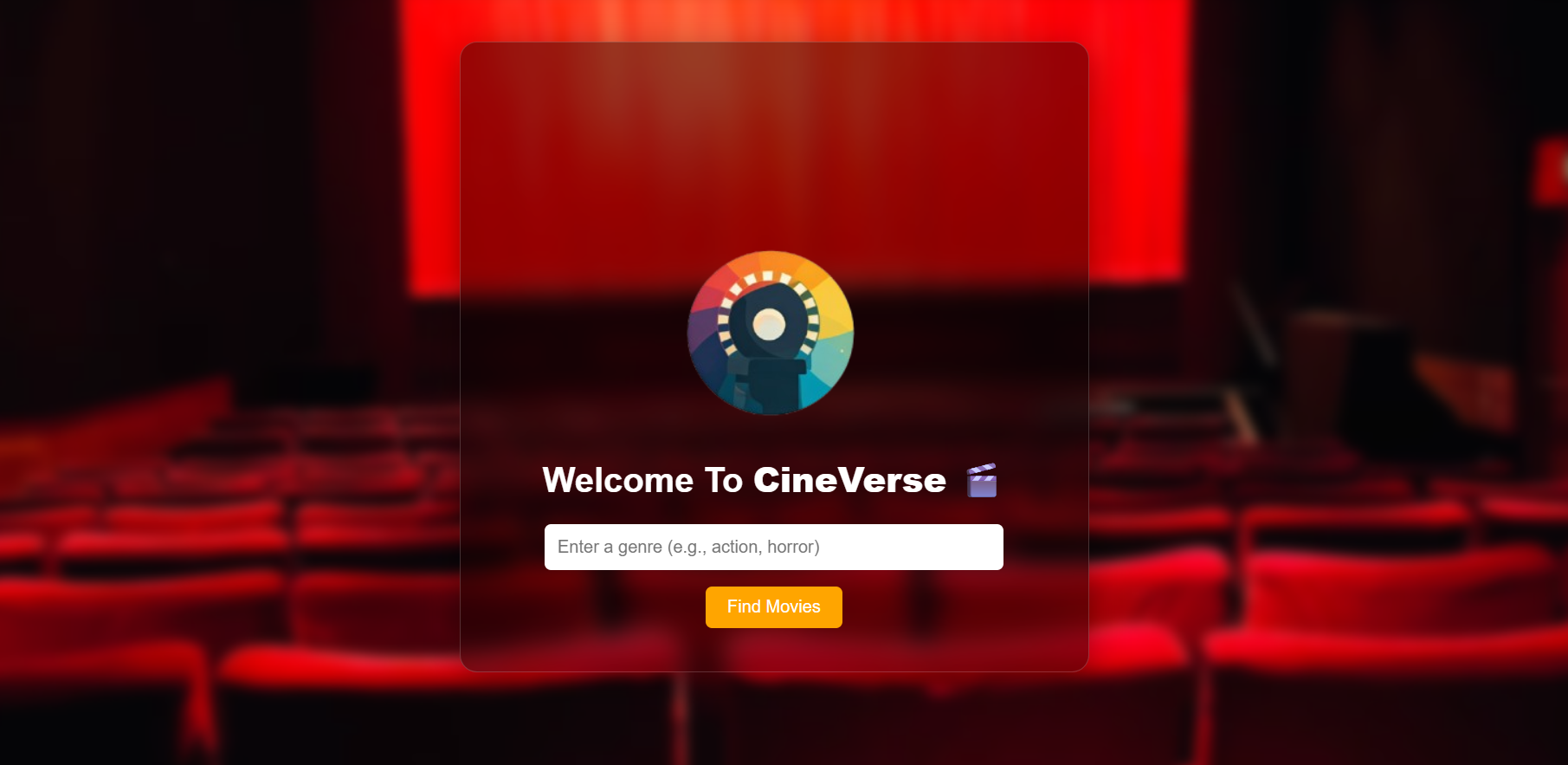 CineVerse movie recommender project